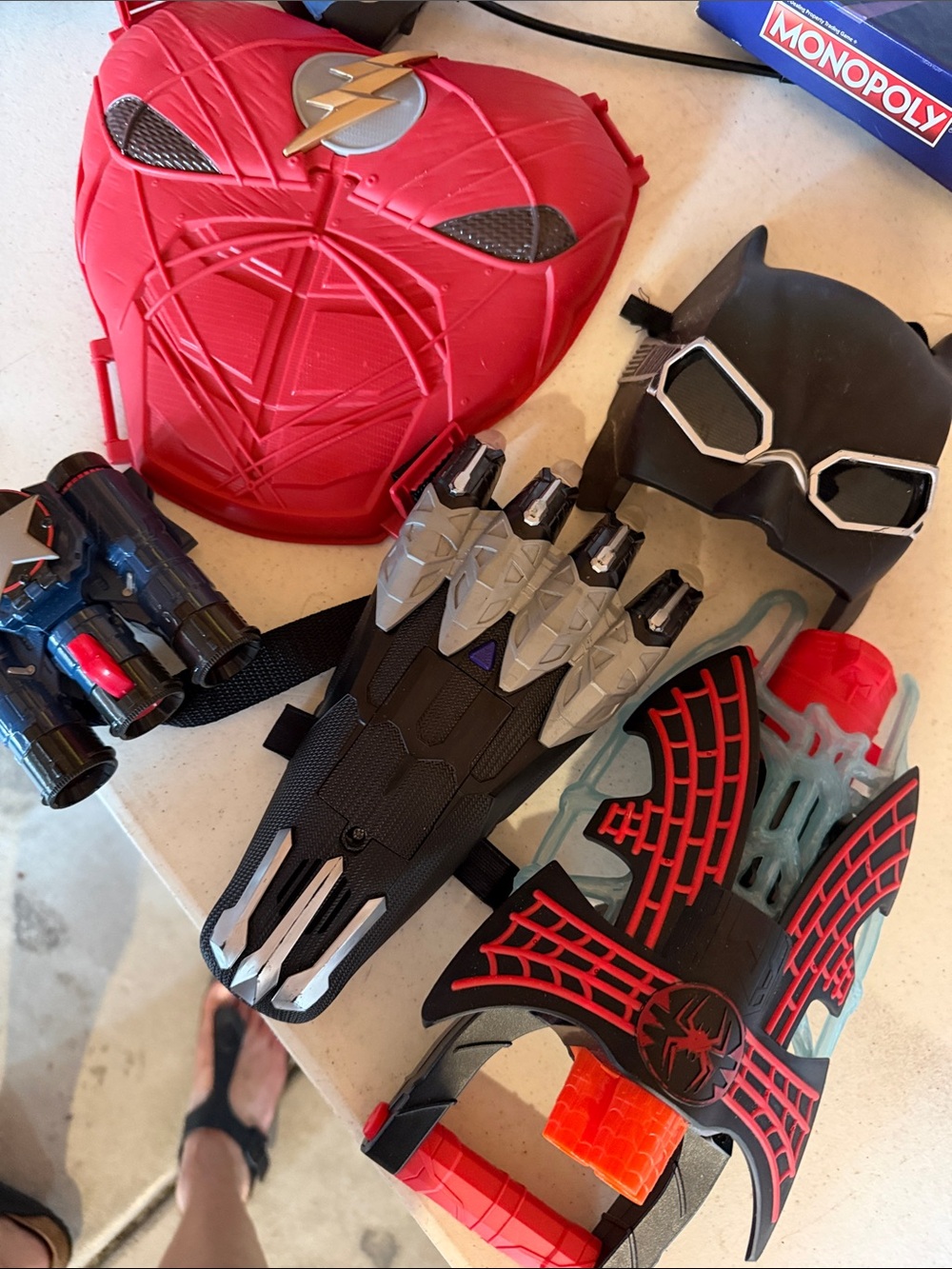 Mattel Kids Red and Black Superhero Mask & Accessory Set